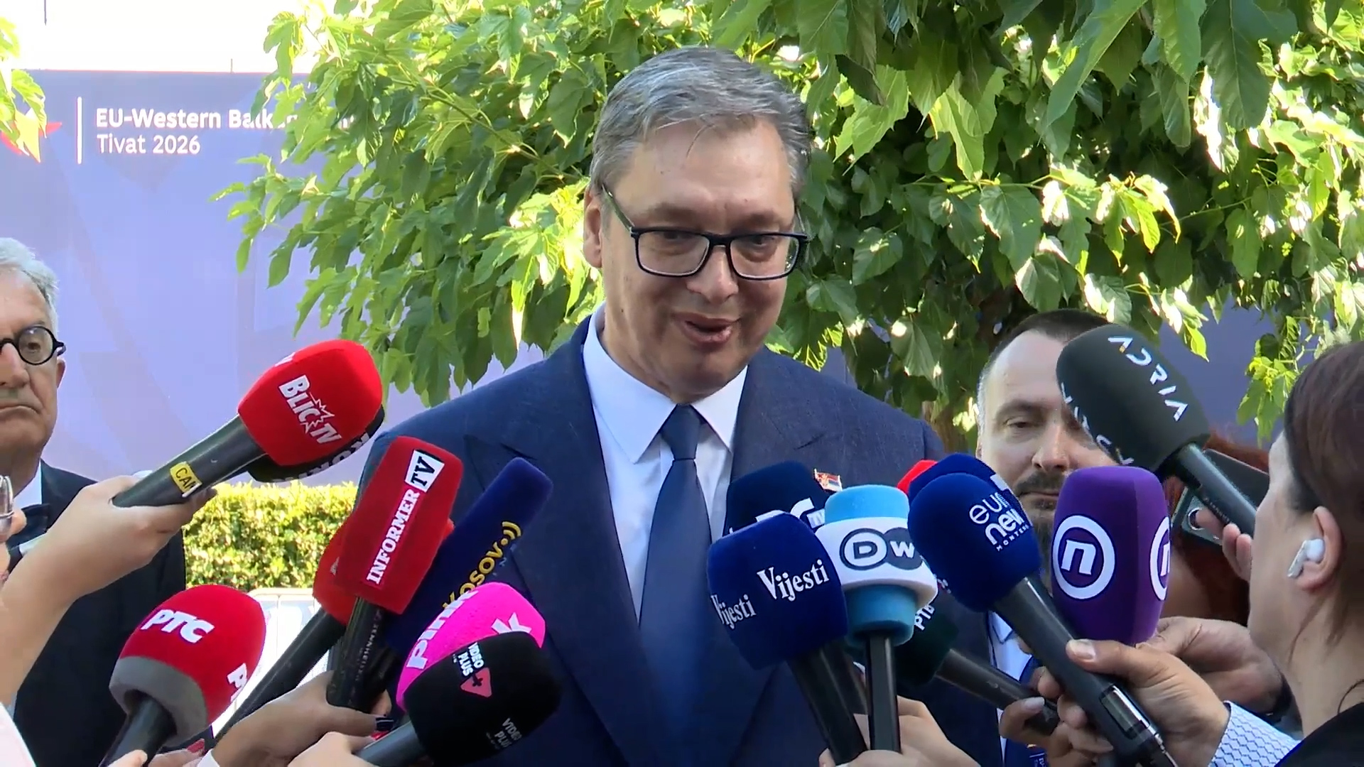 Crna Gora, Tivat, Aleksandar Vucic predsednik Srbije, nas je posao da cuvamo bezbednost